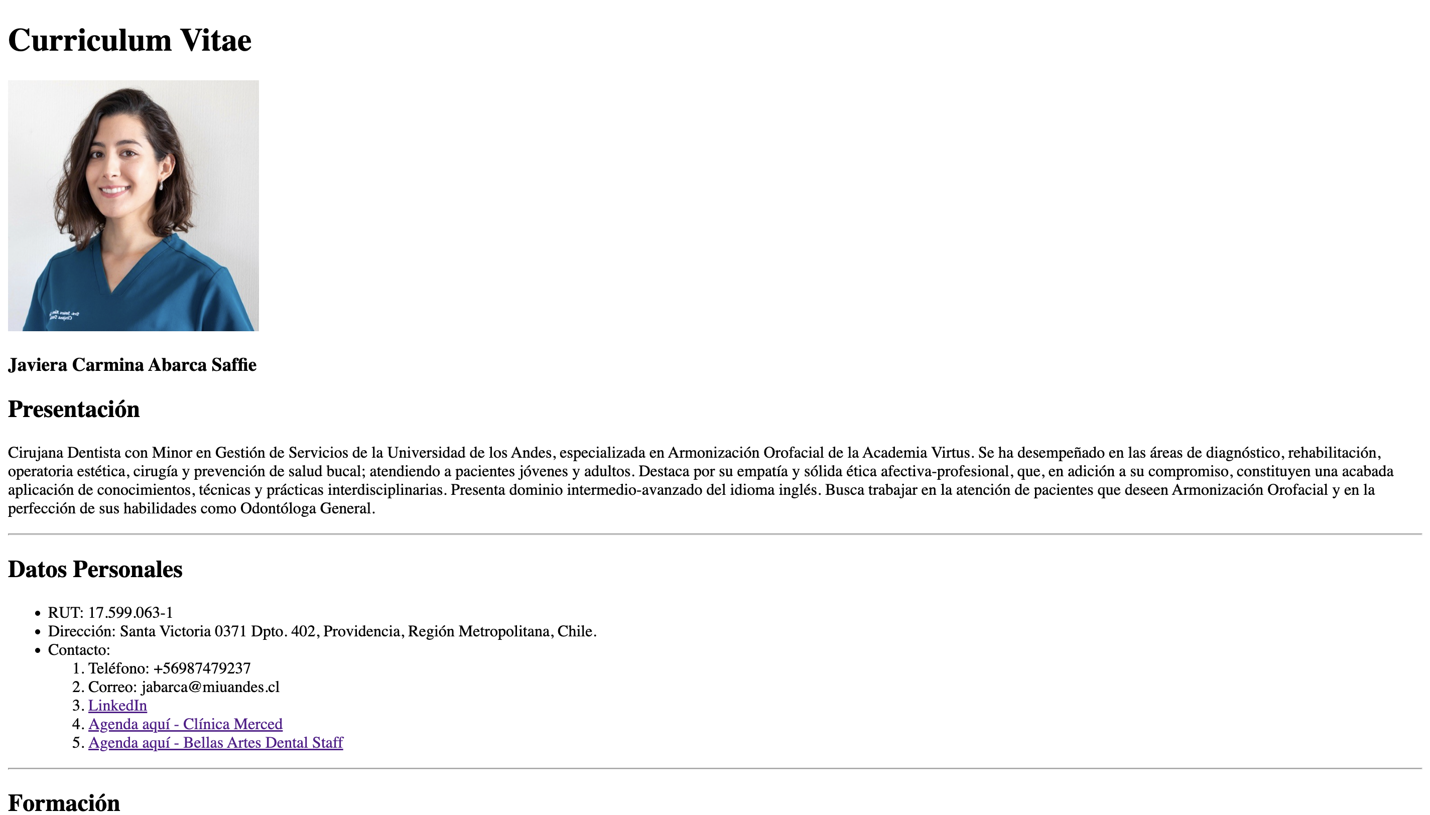 Screenshot del Proyecto 1